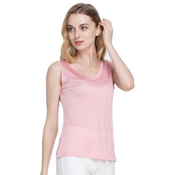 100-Pure-Silk-Women39s-Tank-Tops-Femme-Thickening-Lengthening-Women-Cany-Color-Tank-Tops-Female-Casu-32366471853