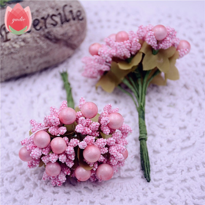 10pcs-Foam-Silk-Stamen-Handmade-Artificial-Berry-Flower-Wedding-Decoration-DIY-Wreath-Gift-Box-Scrap-32680554157