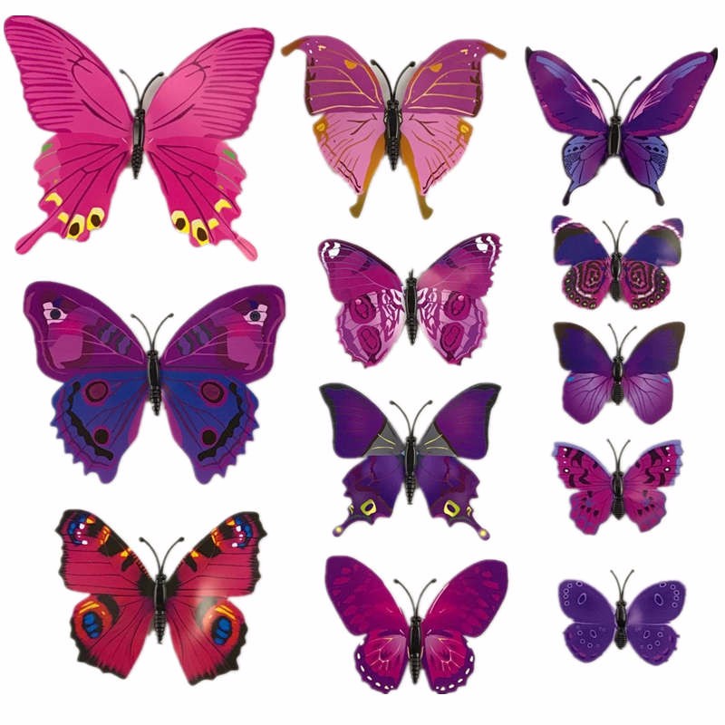 12-PcsLot-PVC-3D-DIY-Butterfly-Wall-Stickers-Home-Decor-Poster-for-Kitchen-Bathroom-Fridge-Adhesive--32531578580