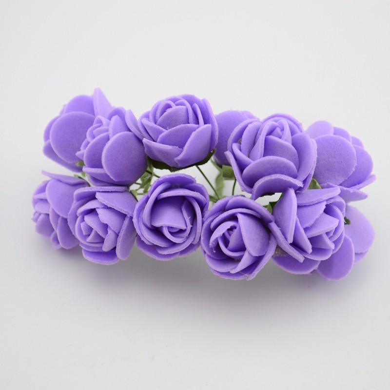 12pcslot-Simulation-Mini-Rose-Artificial-flower-foam-flower-diy-flower-ball-garland-headdress-Weddin-32663061610