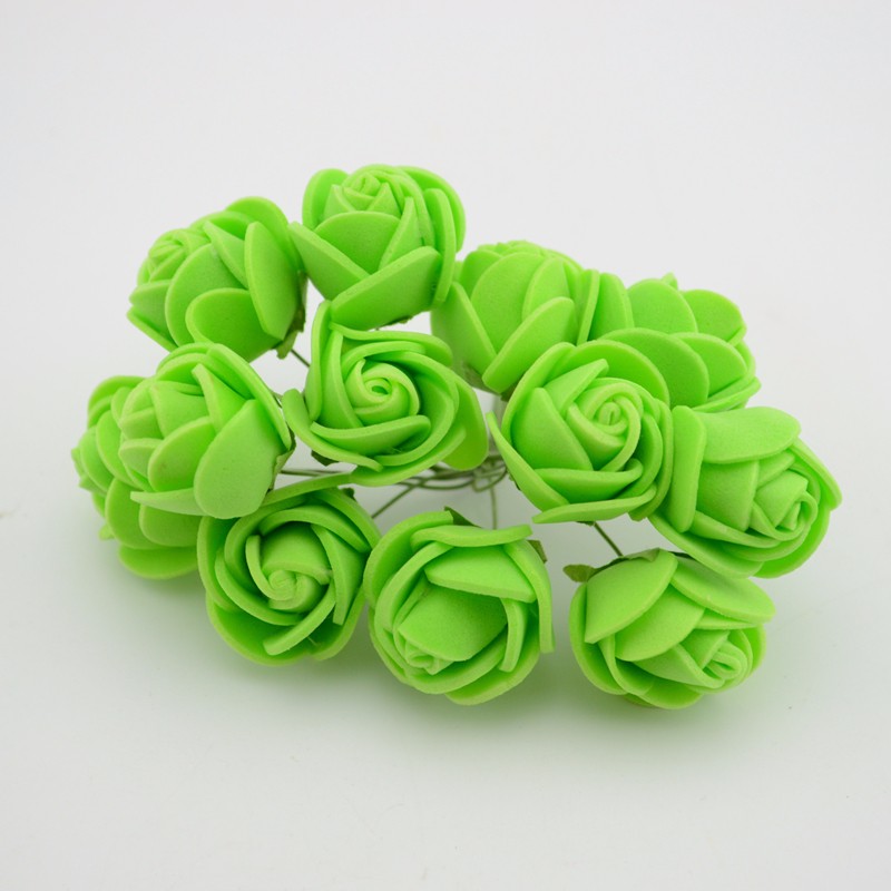 12pcslot-Simulation-Mini-Rose-Artificial-flower-foam-flower-diy-flower-ball-garland-headdress-Weddin-32663061610