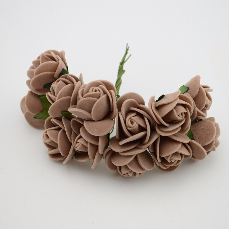 12pcslot-Simulation-Mini-Rose-Artificial-flower-foam-flower-diy-flower-ball-garland-headdress-Weddin-32663061610