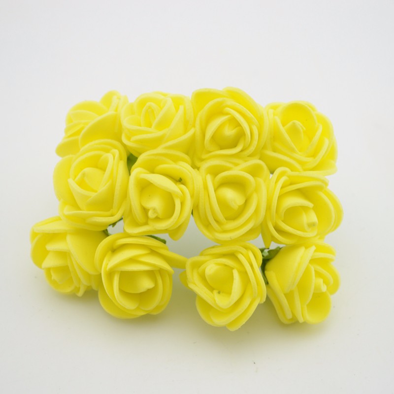12pcslot-Simulation-Mini-Rose-Artificial-flower-foam-flower-diy-flower-ball-garland-headdress-Weddin-32663061610