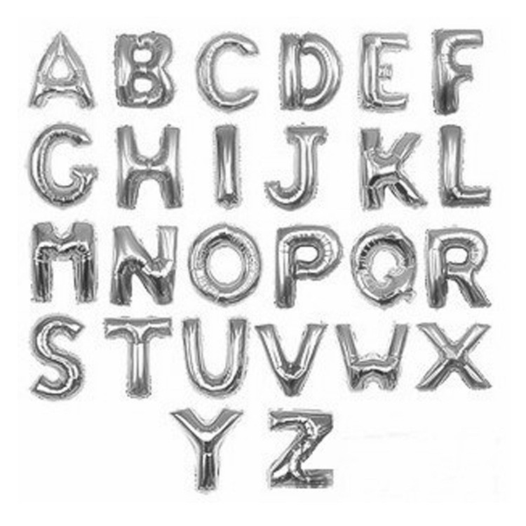 16-inch-Silver-A--Z-Optional-Letter-Balloon-Aluminum-Foil-Helium-Balloons-Birthday-Wedding-Party-Dec-32692531559