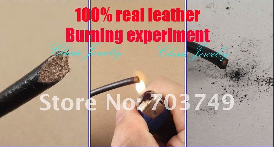 16quot-38quot-20pcs-3mm-black-Real-leather-necklace-stainless-steel-accessories-jewelry-DIY-ZPP028-607741426