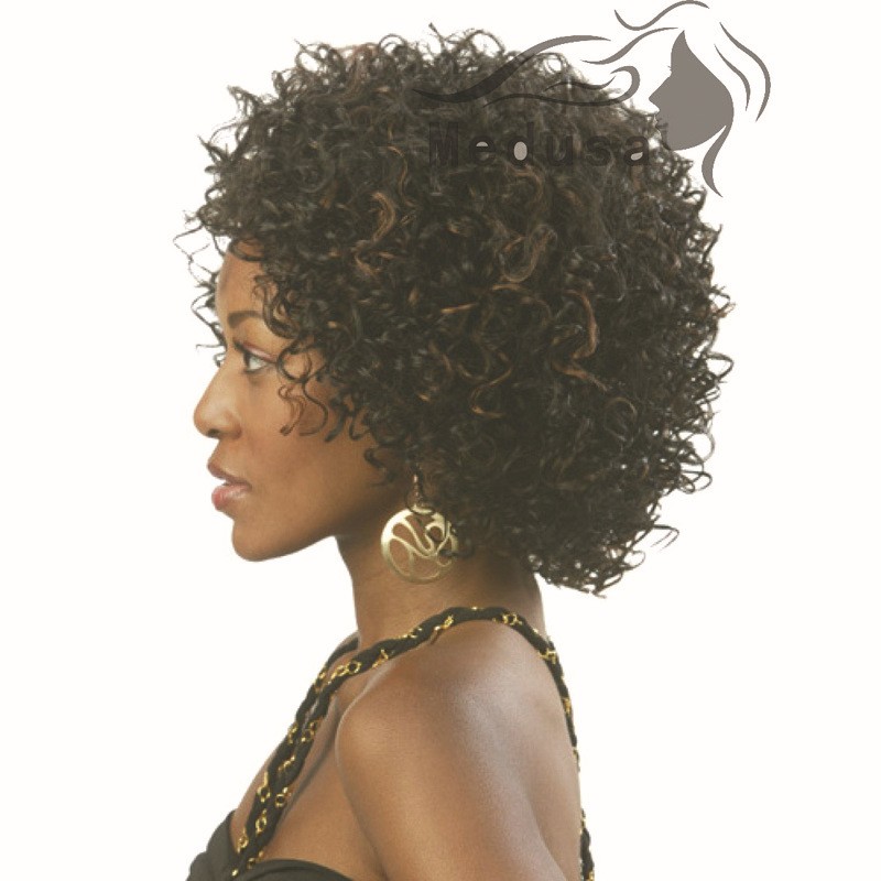 1PC-Synhetic-Afro-Kinky-Curly-Wig-Short-Curly-Wigs-For-African-American-Black-Women-Curl-Kanekalon-F-32529139614