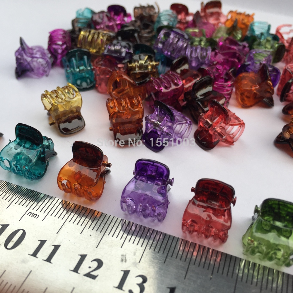 1cmx12cm-24pcspack-Plastic-Jaw-Clip-Hair-Claw-Clip-Jaw-Clamp-Black-Amber-Mix-Colors-For-Women-Girls--32622878546
