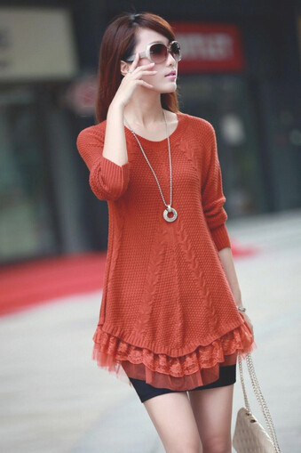 1pc-women-New-fashion-2016-winter-Autumn-Ladies-Knit-Tunic-O-Neck-Long-Sleeve-Chiffon--sweater-Dress-32213464137