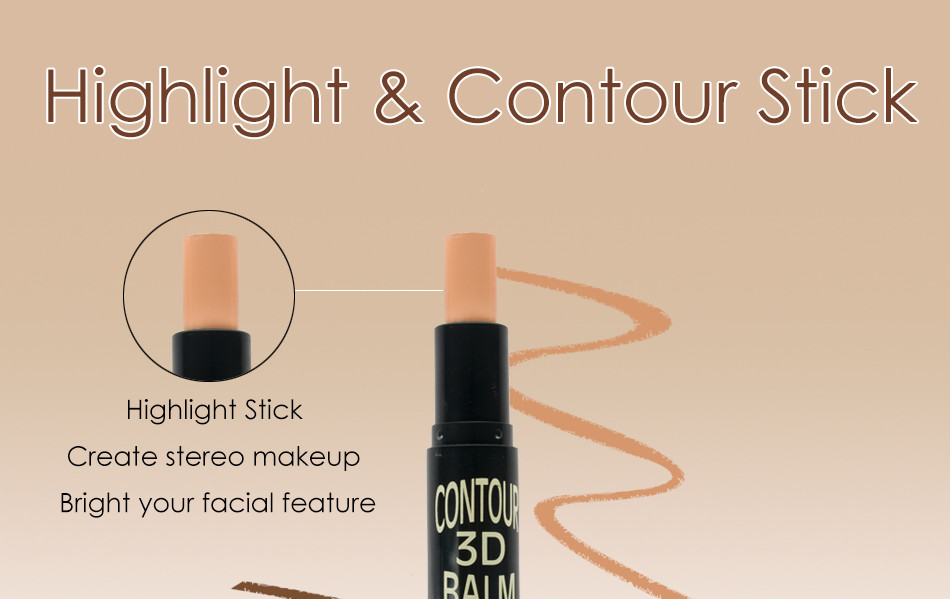 2-in-1-ComplexionEmbellish-Highlighter-and-Shimmer-Stick-Concealer-Bronzer-3-Colors-62g-Face-Makeup--32660945262
