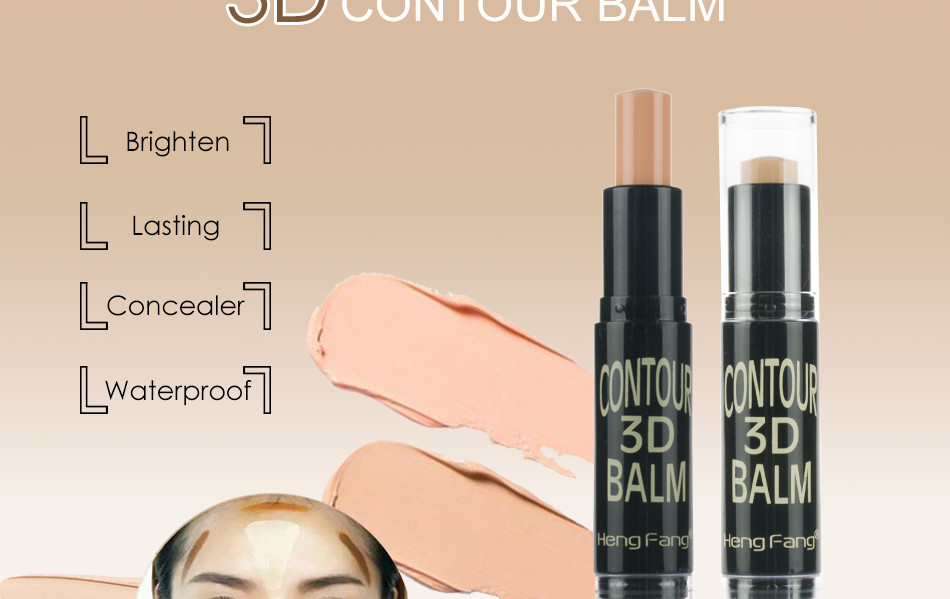 2-in-1-ComplexionEmbellish-Highlighter-and-Shimmer-Stick-Concealer-Bronzer-3-Colors-62g-Face-Makeup--32660945262