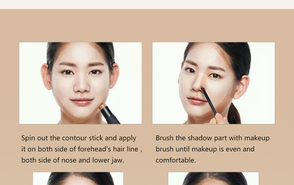 2-in-1-ComplexionEmbellish-Highlighter-and-Shimmer-Stick-Concealer-Bronzer-3-Colors-62g-Face-Makeup--32660945262