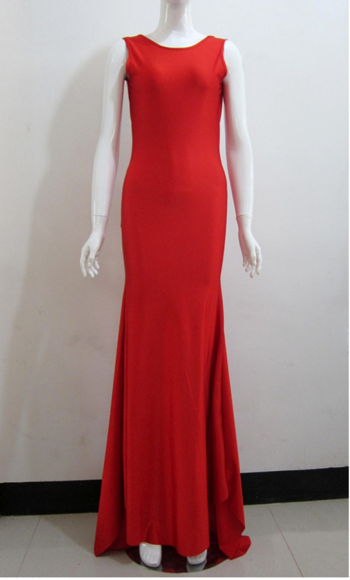 2015-New-Summer-Polyester-Nylon-Floor-Length-Long-Sleeveless-Women-Dresses-Solid-Color-Backless-Shea-32341086732