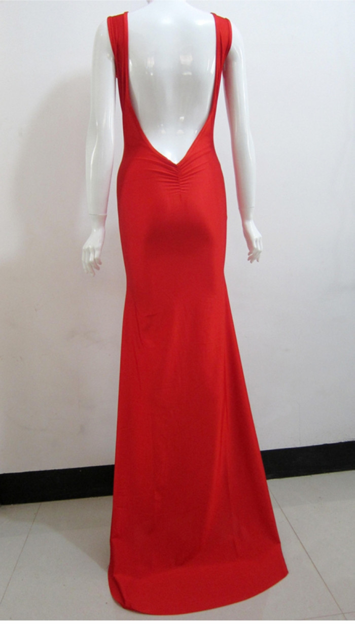 2015-New-Summer-Polyester-Nylon-Floor-Length-Long-Sleeveless-Women-Dresses-Solid-Color-Backless-Shea-32341086732