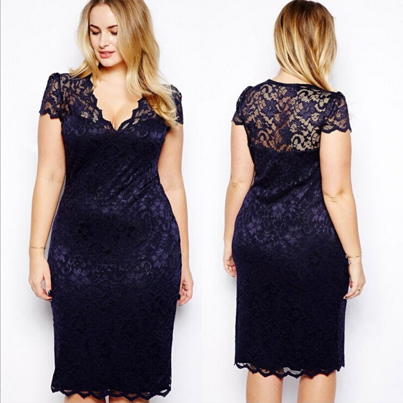 2015-Summer-Sexy-Slim-Women-Casual-Lace-Bodycon-Dresses-Mini-Dress-V-Neck-Floral-Pencil-Dress-Navy-B-32383773696