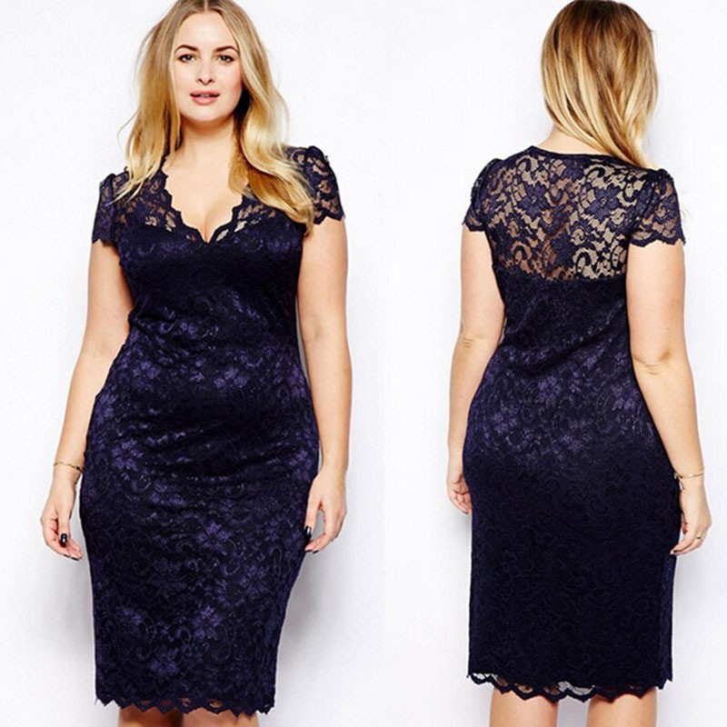 2015-Summer-Sexy-Slim-Women-Casual-Lace-Bodycon-Dresses-Mini-Dress-V-Neck-Floral-Pencil-Dress-Navy-B-32383773696