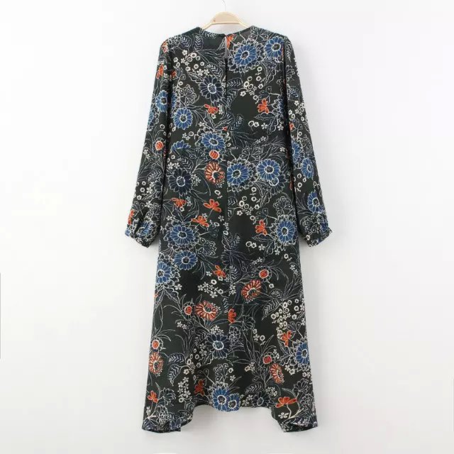 2015-autumn-winter-new-vintage-print-puff-sleeve-women-long-dress-32550664945