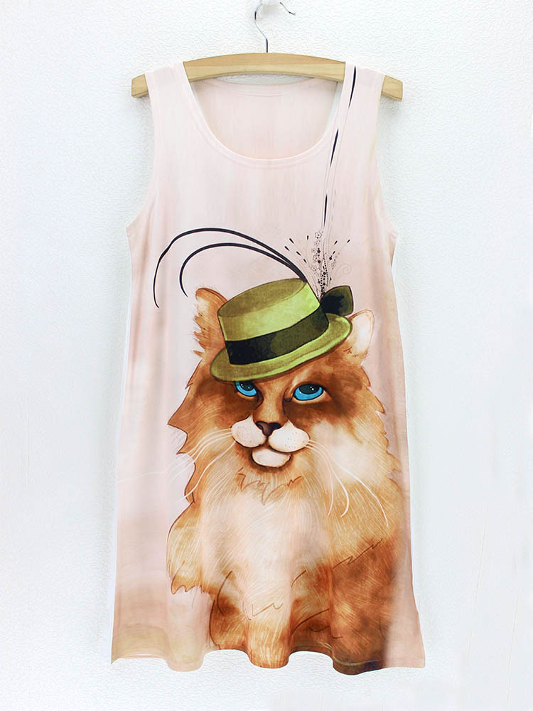 2015-desinger-discount-cat-vestido-de-festa-cheap-short-bird-thite-party-dresses-floral-animal-print-32345112943