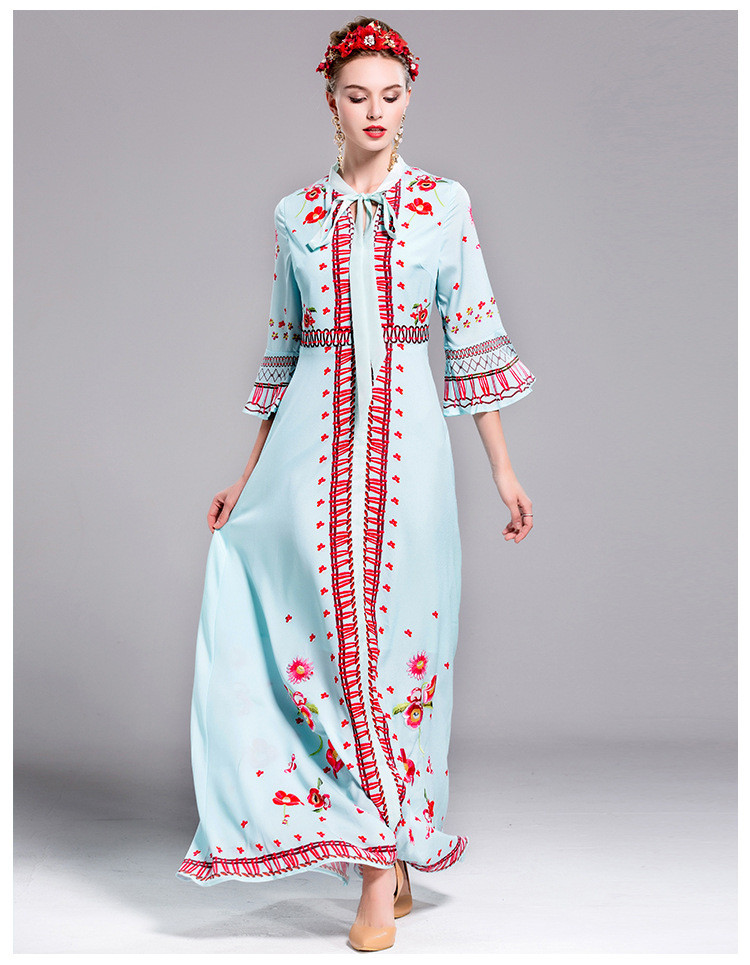 2016--Autumn-Women-Long-Dress-Long-Half-Flare-Sleeve-Ethnic-Print-Floor-Length-Maxi-Vintage-Bow-Long-32735814067