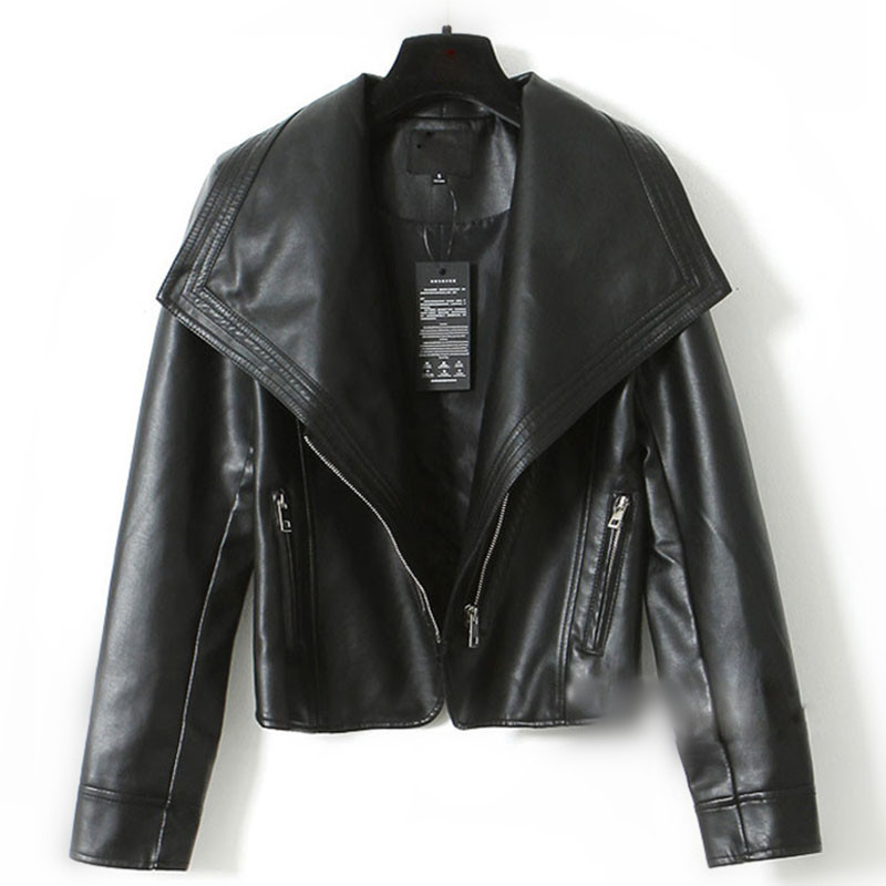 2016-Autumn-Winter-Large-lapel-Faux-Leather-jacket-Women-Outerwear-Pu-veste-en-cuir-femme-Zipper-Mot-32749558082