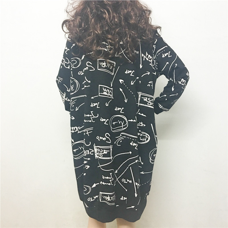 2016-Autumn-Women-Casual-Printed-Dress-Big-Size-Black-Green-Vestidos-De-Festa-Round-Neck-Long-Sleeve-32708731805