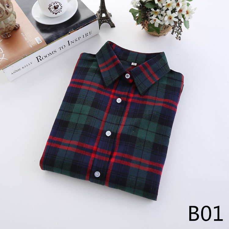 2016-Fashion-Plaid-Shirt-Female-College-style-women39s-Blouses-Long-Sleeve-Flannel-Shirt-Plus-Size-C-32648794649