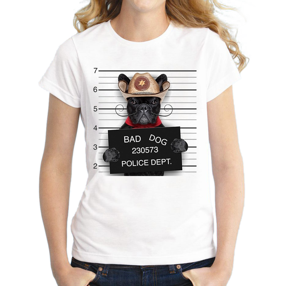 2016-Hot-Sale-Dog-Police-Dept-Design-Women-T-Shirt-French-Bulldog-T-shirt-Novelty-Short-Sleeve-Tee-P-32744050516