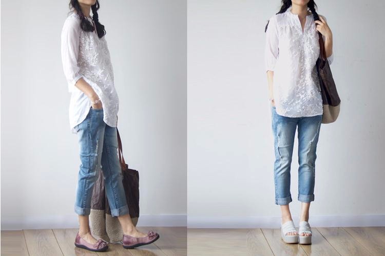 2016-Latest-Summer-Women-Lace-Flower-Embroidery-Blouse-Women39s-White-Loose-Cotton-and-Linen-Blouse--32334331498