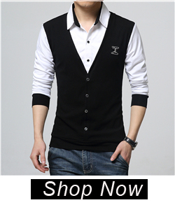 2016-New-Autumn-Fashion-Patch-Design-Men39s-Shirt-T-shirt-Fake-Two-Long-Sleeve-Turn-down-Collar-Cott-32730554275