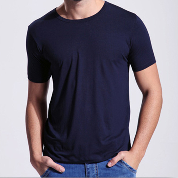 2016-New-Bamboo-Fiber-Anti-sweat-smell-T-shirt-Summer-Breathable-High-quality-Men-Solid-O-Neck-Loose-1932099027