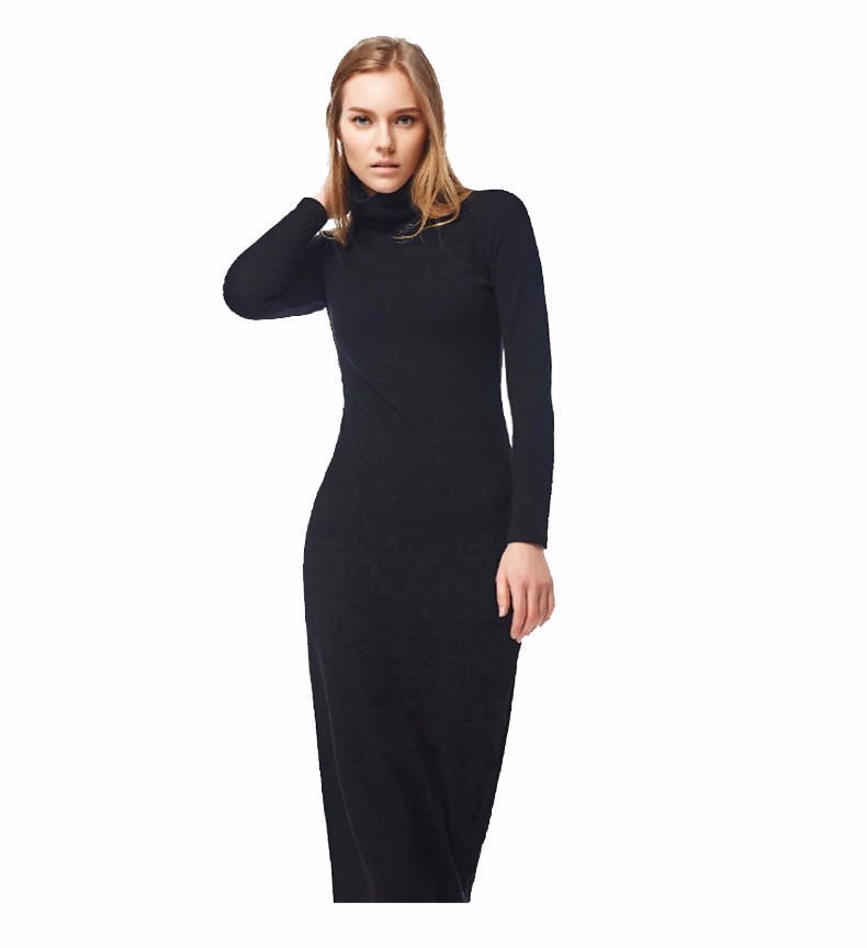 2016-New-Fashion-Women-Sexy-Black-Party-Dress-Long-Sleeve-Turtleneck-Winter-Maxi-Dress-Slim-Work-Wea-32679975413