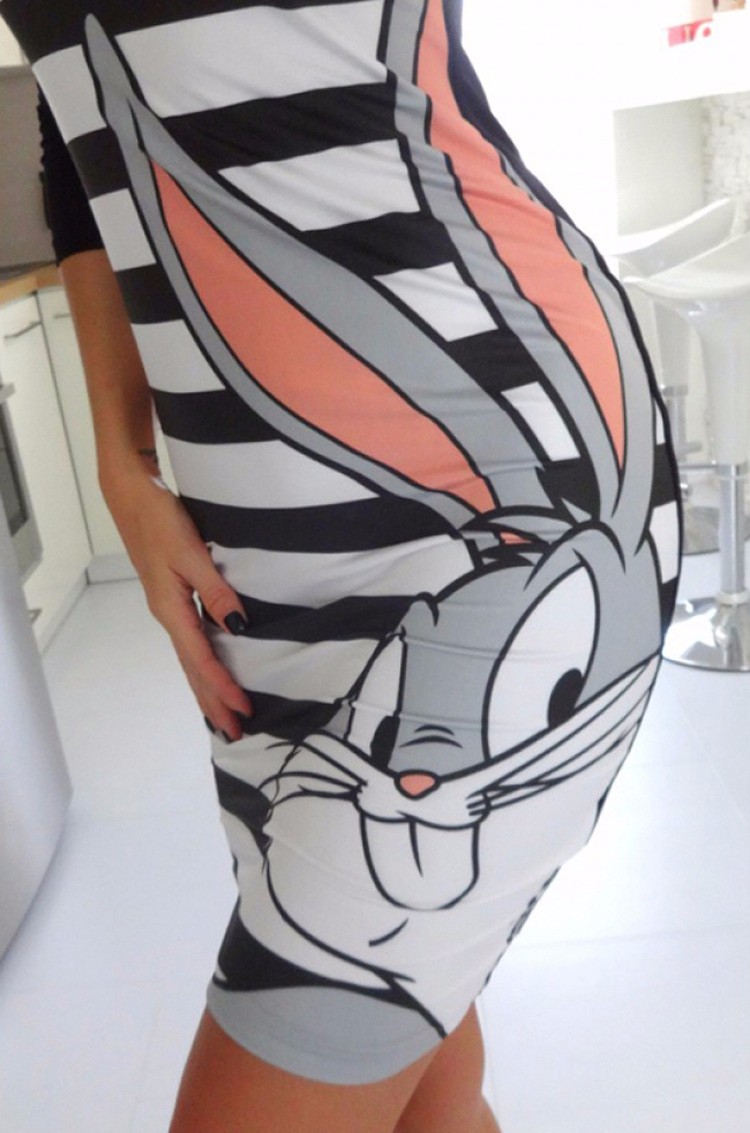 2016-New-Fashion-women-summer-style-cute-bodycon-vintage-cartoon-print-striped-rabbit-sexy-slim-mini-32664489461