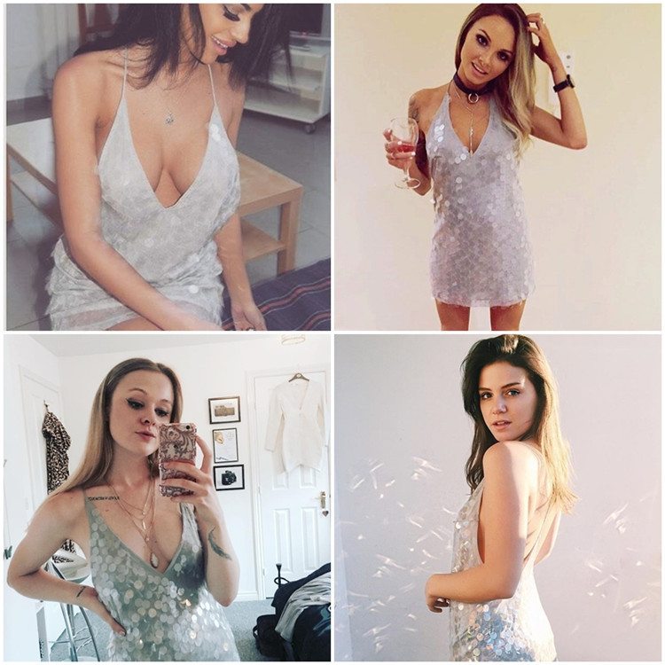2016-New-Sexy-Backless-Oversized-Sequins-Deep-V-neck-Halter-Sleeveless-Slim-Mini-Dress-Womens-Party--32737607173