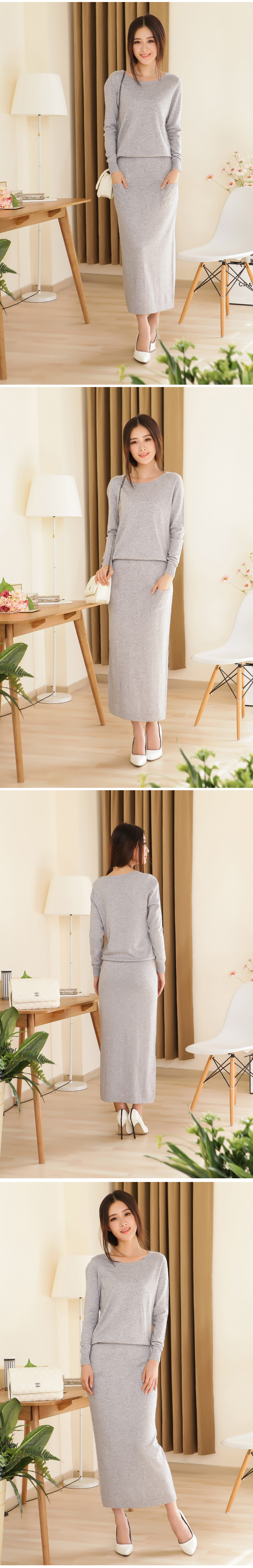 2016-New-Spring-and-Autumn-Female-Round-neck-Floor-length-Cashmere-Sweater--One-piece-Dress-Casual-S-1919590878