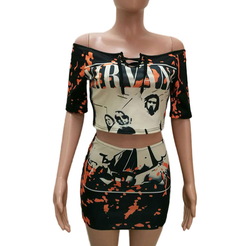 2016-New-Summer-Party-Dresses-Printed-2-Piece-Set-Women-Short-Sleeve-O-neck-Casual-Beach-Bodycon-Dre-32731815095
