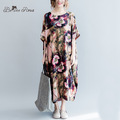 2016-Plus-Size-Dress-Women39s-Printing-Long-Dress-Romantic-Big-Flower-Floral-Printed-Summer-Maxi-Dre-32702439214