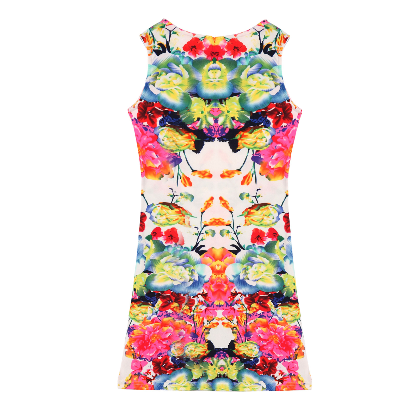 2016-Summer-Printed-floral-dress-Sexy-Slim-Women-Dress-New-Fashion-O-Neck-Novelty-Dresses-Graffiti-M-32615354411