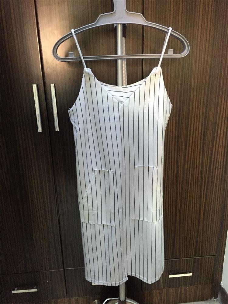 2016-Women-Summer-Casual-Dress-V-neck-White-Striped-Dress-Loose-Style-Casual-Vestidos-Robe-Boho-High-32658284489