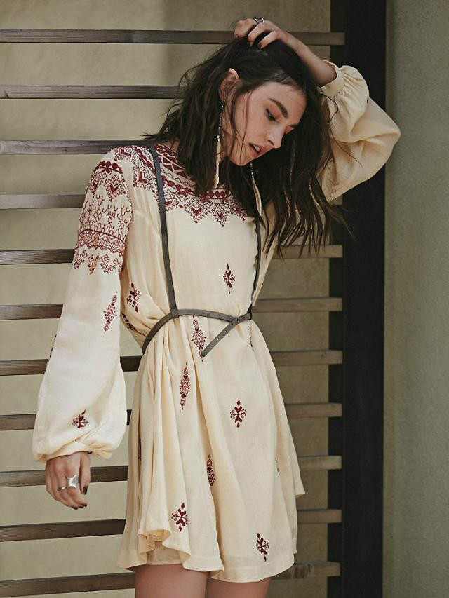 2016-new-fashion-bohemian-style-women39s-dress-embroidery-Halter-mini-Dress-O-neck-chic-boho-short-d-32756561540