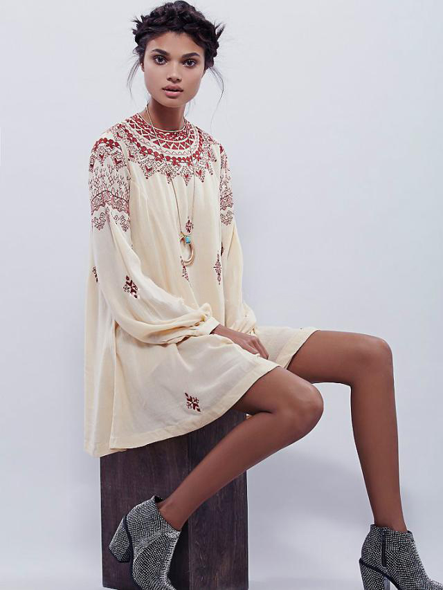 2016-new-fashion-bohemian-style-women39s-dress-embroidery-Halter-mini-Dress-O-neck-chic-boho-short-d-32756561540