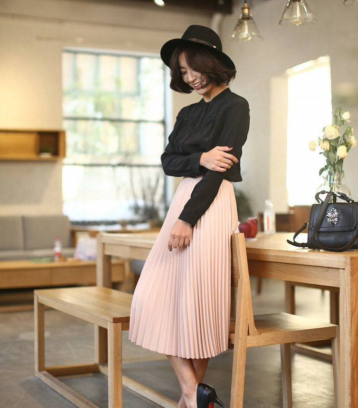 2016-spring-all-match-chiffon-skirt-waist-fold-slim-skirt-pleated-skirt-Department-summer-slim-skirt-32638438203