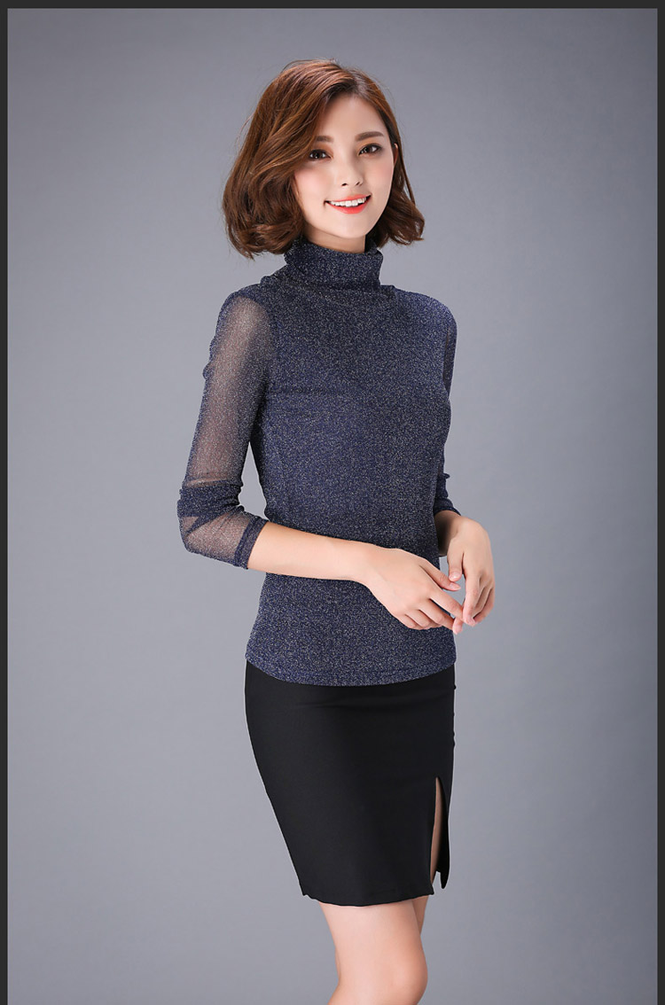 2016-spring-and-autumn-women-classic-T-shirt-turtleneck-Bright-silk-fabric-large-size-slim-elegant-f-32743337030