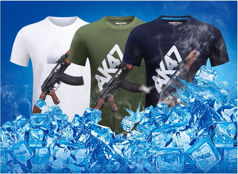 2016-summer-Brand-Casual-Men39s-animal-T-Shirt-AK47Pistol-bear--wolf-3D-Printed-T-Shirts-Men-Funny-t-32662843189