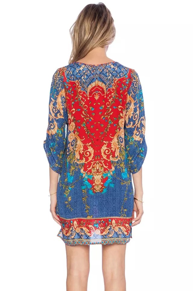 2016-summer-boho-style-ethnic-new-retro-Totem-Paisley-floral-print-half-sleeve-causal-dress-blue-and-32339094412