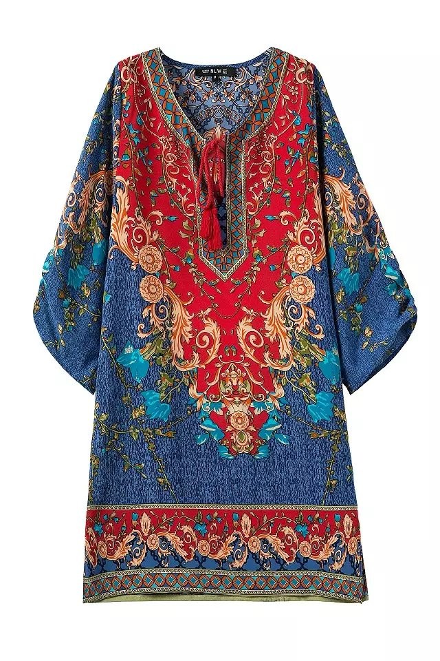 2016-summer-boho-style-ethnic-new-retro-Totem-Paisley-floral-print-half-sleeve-causal-dress-blue-and-32339094412