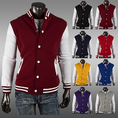 2017--New-Free-Shipping-NWT-Varsity-Letterman-College-Baseball-COTTON-JACKET-8-color-1864995314
