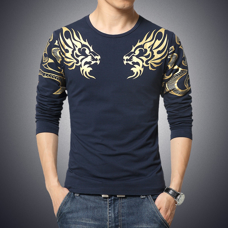 2017-Autumn-new-high-end-men39s-brand-t-shirt-fashion-Slim-Dragon-printing-atmosphere-t-shirt-Plus-s-32442457632