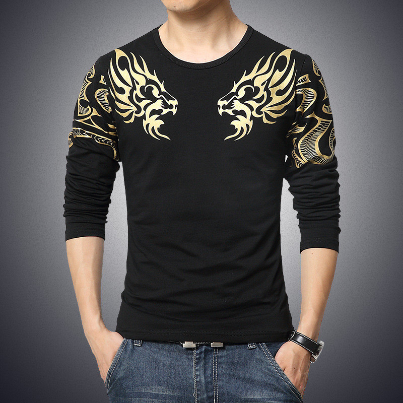 2017-Autumn-new-high-end-men39s-brand-t-shirt-fashion-Slim-Dragon-printing-atmosphere-t-shirt-Plus-s-32442457632