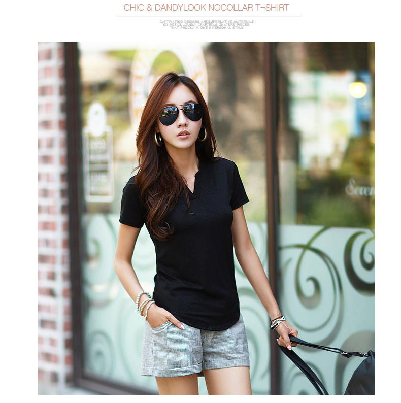 2017-Fashion-Slim-Solid-Plus-Size-T-shirt-Summer-Women-V-Neck-Short-Sleeve-Cotton-Tshirt-Casual-Blac-32782892586