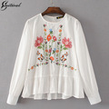 2017-Fashion-Women-Blue-Striped-Floral-Embroidery-Shirt-Long-Sleeve-o-neck-Blouse-Female-Casual-Offi-32779384506