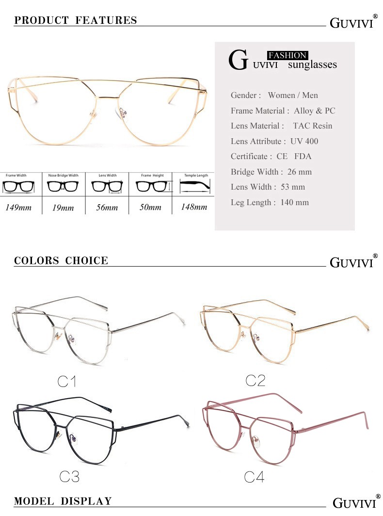 2017-GUVIVI-Vintage-Spectacle-Gold-Frames-Eye-Clear-Lens-Glasses-Frame-Women-Optical-Cat-eye-Glasses-32763131538